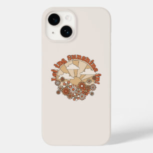 Laat het Zonlicht Binnen Groovy Daisy Hippie Bloem Case-Mate iPhone 14 Hoesje