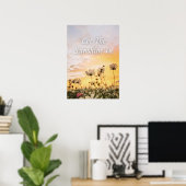 Laat het zonlicht binnen. Inspirerend Poster (Thuiskantoor)