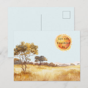 Laat het zonlicht binnen Sun Safari Briefkaart