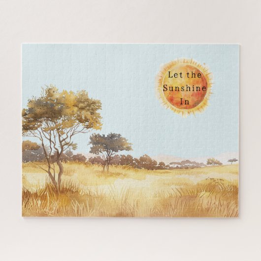 Laat het zonlicht binnen Sun Safari Legpuzzel (Horizontaal)