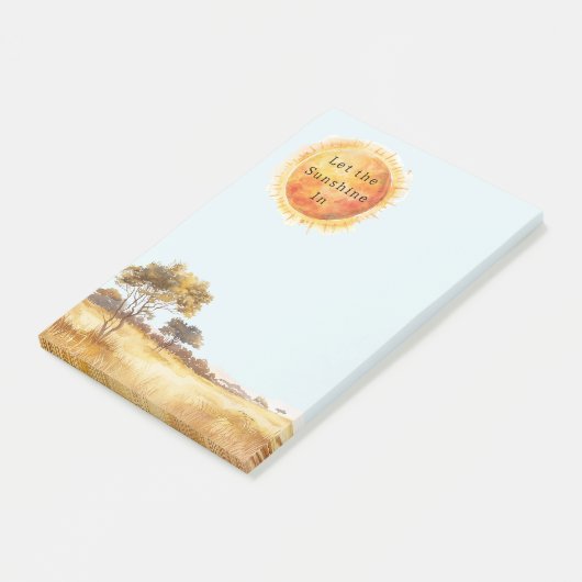 Laat het zonlicht binnen Sun Safari Post-it® Notes (Schuin)