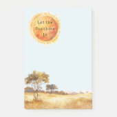 Laat het zonlicht binnen Sun Safari Post-it® Notes (Voorkant)