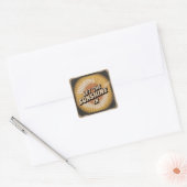 Laat het zonlicht binnen vierkante sticker (Envelop)