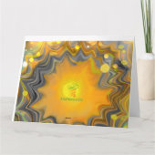 Laat het Zonlicht in Retro Liefde  Kaart (Achterkant)