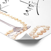 Laat hier uw receptenkaart achter Parels en Prosec Poster (Hoek)