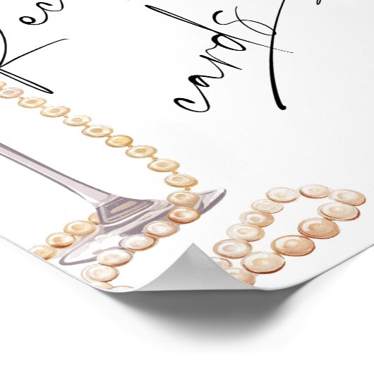 Laat hier uw receptenkaart achter Parels en Prosec Poster (Hoek)