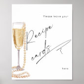 Laat hier uw receptenkaart achter Parels en Prosec Poster (Voorkant)