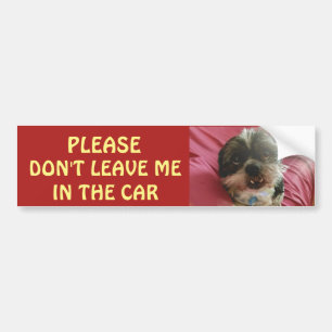 Laat Honden alsjeblieft niet in een hete auto staa Bumpersticker