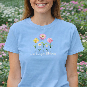 Laat hoop bloeien Pastel Bloemen Lente Christen T-shirt