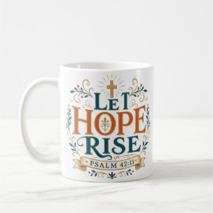 Laat hoop oprijzen Inspirerende Bijbeltekst quote Koffiemok