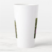 Laat Hoop Quote Paarse ventilator maken Latte Mok (Voorkant)