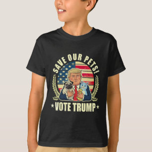 Laat huisdieren veilig opnieuw stemmen op Trump Va T-shirt