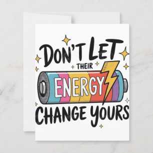 ⚡ Laat hun energie de jouwe niet veranderen