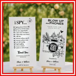 Laat hun telefoons ontploffen I Spy Minimalistisch Menu