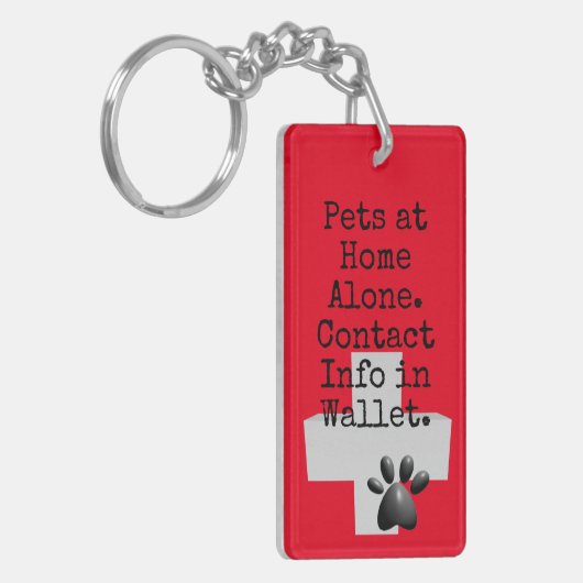 Laat ICE Contact Alert Sleutelhanger (Voorkant Links)