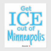 Laat ICE weggaan uit [plaats] Sticker (Vel)