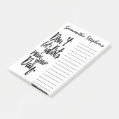 Laat Idiots je dagelijkse zwarte witte citaat niet Post-it® Notes (Schuin)