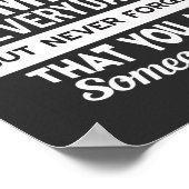 Laat iemand elke dag glimlachen poster