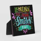 Laat iemand glimlachen fotoplaat (Voorkant)