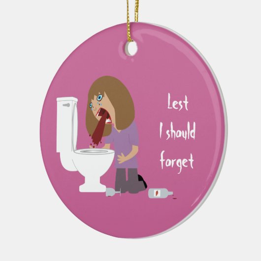 Laat ik de braakdatum vergeten keramisch ornament (Links)