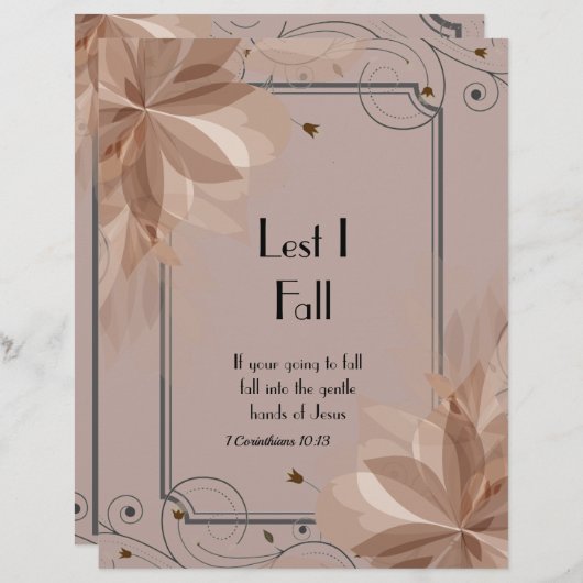 Laat ik Herfst gepersonaliseerd papier (Voorkant / Achterkant)