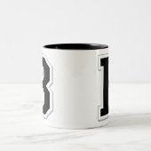 Laat Initiaal Letter B zwarte koffie Mok uitspugen (Center)