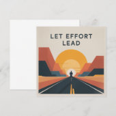 Laat inspanning de leidraad zijn bedankkaart (Voorkant / Achterkant)