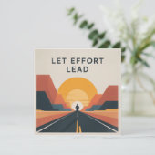 Laat inspanning de leidraad zijn bedankkaart (Staand voorkant)
