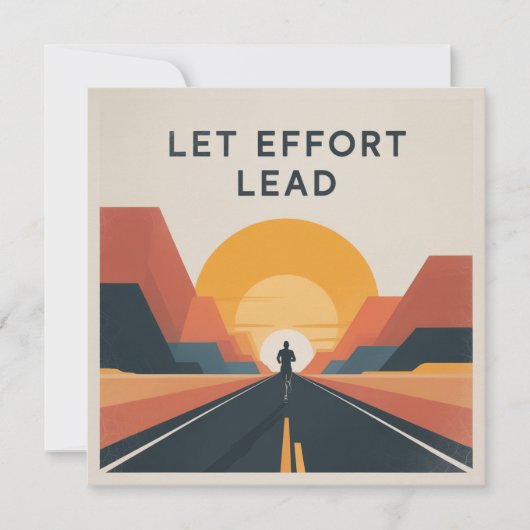 Laat inspanning de leidraad zijn bedankkaart (Voorkant)