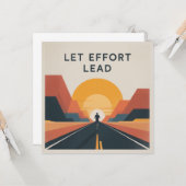 Laat inspanning de leidraad zijn kaart (Voorkant / Achterkant in situ)