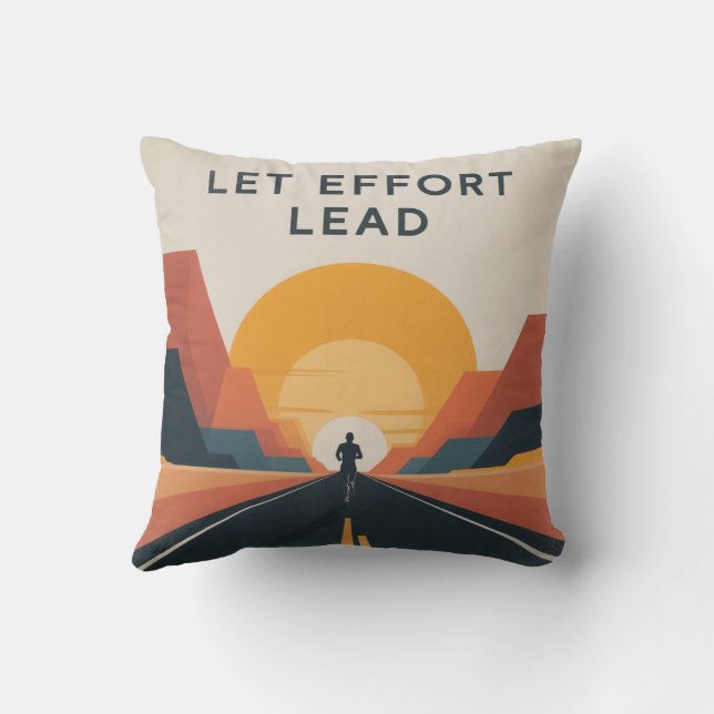 Laat inspanning de leidraad zijn kussen (Achterkant)
