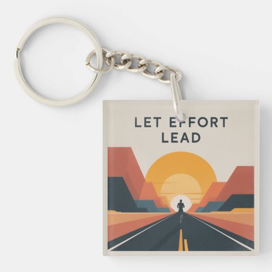Laat inspanning de leidraad zijn sleutelhanger (voorkant)