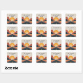 Laat inspanning de leidraad zijn vierkante sticker (Vel)