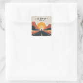 Laat inspanning de leidraad zijn vierkante sticker (Tas)