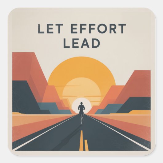 Laat inspanning de leidraad zijn vierkante sticker (Voorkant)
