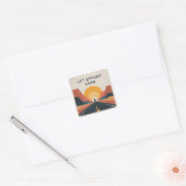 Laat inspanning de leidraad zijn vierkante sticker (Envelop)