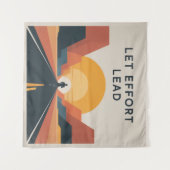 Laat inspanning de leidraad zijn wandkleed (Voorkant (horizontaal))
