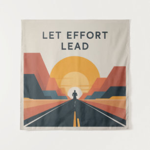 Laat inspanning de leidraad zijn wandkleed