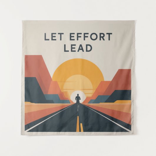 Laat inspanning de leidraad zijn wandkleed (Voorkant)