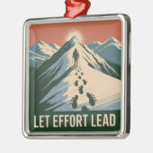 Laat inspanning leiden metalen ornament (Links)