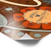 Laat Inspirerend Hart Bloemen  Foto Afdruk (Hoek)