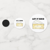 LAAT IT BRIE (BE) Funny Brie Cheese Foodie Confetti (Achterkanten)