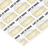 LAAT IT BRIE (BE) Funny Brie Cheese Foodie Korte Tafelloper (Hoek)