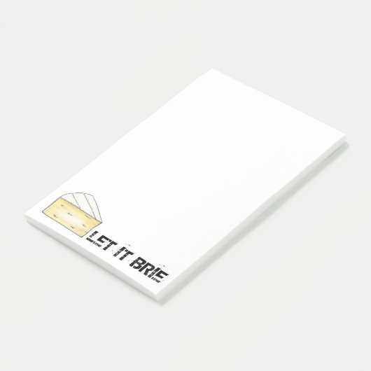 LAAT IT BRIE (BE) Funny Cheese Foodie Chef Post-it® Notes (Schuin)