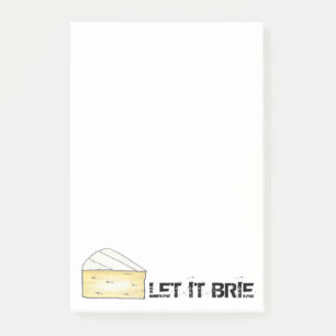 LAAT IT BRIE (BE) Funny Cheese Foodie Chef Post-it® Notes