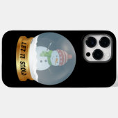 LAAT IT EEN grappige sneeuwpop IN wereldbol GEVEN Case-Mate iPhone Case (Achterkant (horizontaal))