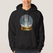 LAAT IT EEN grappige sneeuwpop IN wereldbol GEVEN Hoodie (Voorkant)