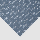 LAAT IT SNEEUW-tekst op sneeuw en sterren Tissuepapier (Detail)