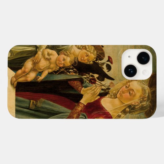 Laat Italiaanse Renaissance Madonna, Kind en Engel Case-Mate iPhone Case (Achterkant (horizontaal))