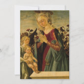 Laat Italiaanse Renaissance Madonna, Kind en Engel Kaart (Voorkant)